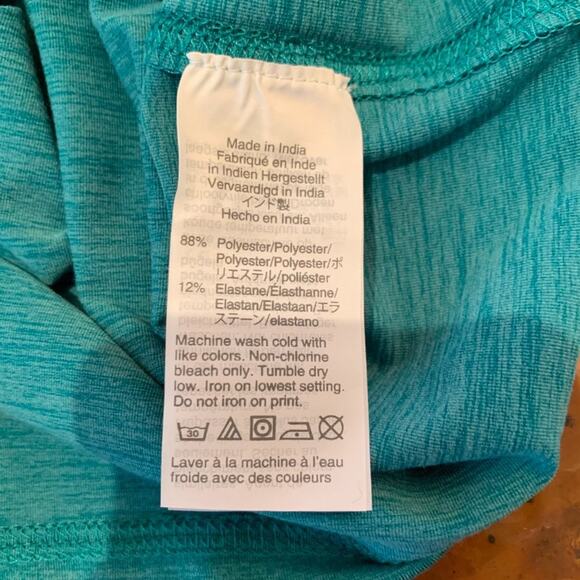 NWT J. Crew Boys' Teal Green Long Sleeve Performance Tee - Size 2 - Picture 7 of 7